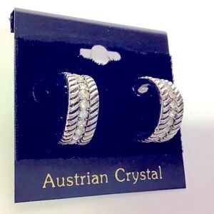 Austrian Crystal Pierced Earrings